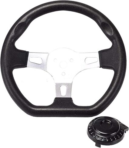 Steering Wheel Assembly with Tie Rod Rack Adjustable Shaft Kit fit for 110cc 125cc Go Kart Bike in Kuwait