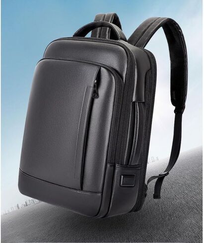 Genuine Leather Business Shoulder Bag for Men Cowhide Travel Backpack Large Capacity Laptop Computer Messenger Bag in Kuwait