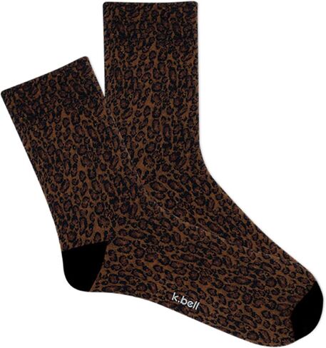 K. Bell Women's Fun Patterns & Designs Crew Socks-1 Pairs-Cool & Cute Novelty Gifts in Kuwait