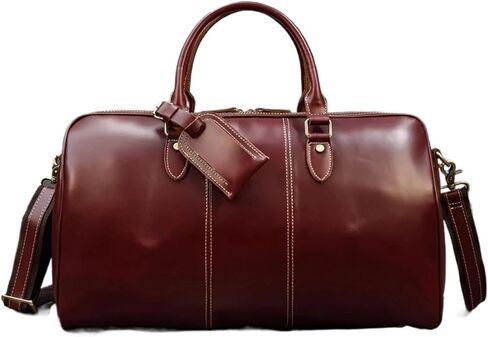 Handbag For Men Leather Travel Travelling Laptop Handbags Unisex Cow Skin Hand Luggage Bag in Kuwait