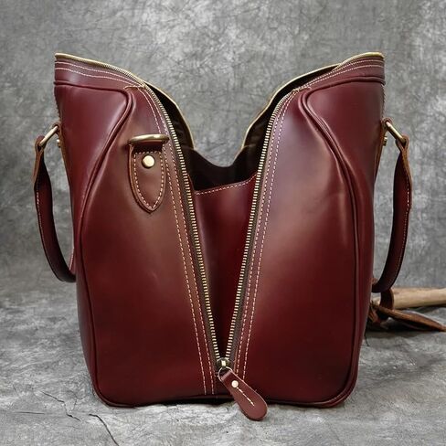 Handbag For Men Leather Travel Travelling Laptop Handbags Unisex Cow Skin Hand Luggage Bag in Kuwait