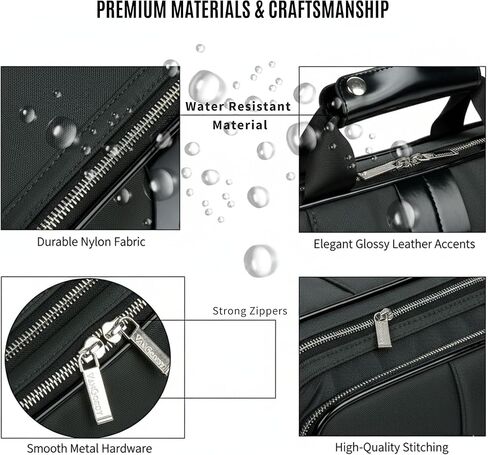 15.6 16 Inch Laptop Briefcase for Men and Women, Lightweight Durable Work Bag with Shoulder Strap, Padded Compartment in Kuwait