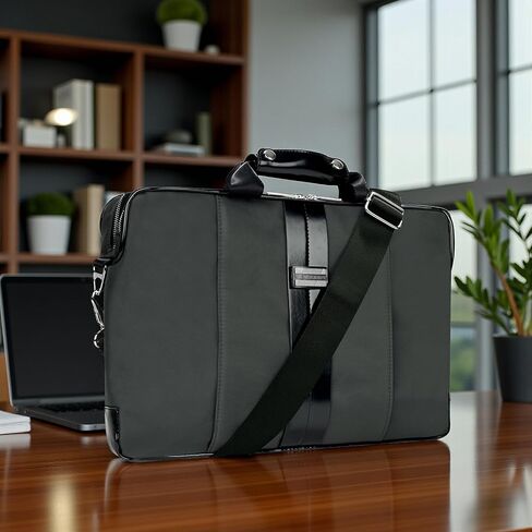 15.6 16 Inch Laptop Briefcase for Men and Women, Lightweight Durable Work Bag with Shoulder Strap, Padded Compartment in Kuwait