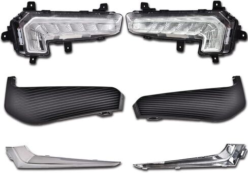 مصابيح الضباب PIT66 LED DRL متوافقة مع مصباح الجري النهاري الممتص الصدمات Chevy Malibu XL 2016 2017 2018 in Saudi Arabia