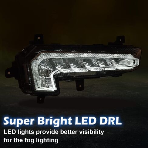 مصابيح الضباب PIT66 LED DRL متوافقة مع مصباح الجري النهاري الممتص الصدمات Chevy Malibu XL 2016 2017 2018 in Saudi Arabia
