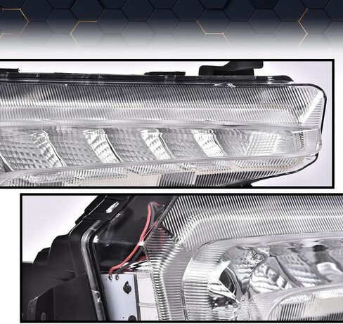 مصابيح الضباب PIT66 LED DRL متوافقة مع مصباح الجري النهاري الممتص الصدمات Chevy Malibu XL 2016 2017 2018 in Saudi Arabia
