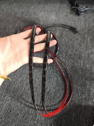 2PCS 16.5FT (5M) RGB Dream Color Chasing LED Light Strips - Smoked Tinted Full Black Out PCB, Breath/Strobe Modes, Bluetooth Remote + Music Voice Control, Polaris Slingshot Lights in Kuwait