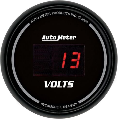 Auto Meter 6393 Sport Comp Digital 2-1/16" 40408 Volts Digital Voltmeter in Kuwait