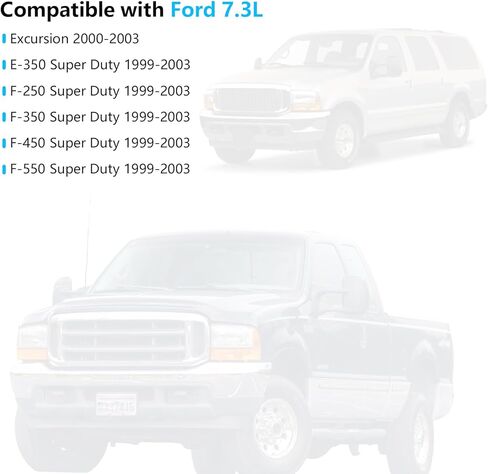 69909 Electric Fuel Pump for Ford F250 F350 F450 F550 Super Duty Excursion E350 Super Duty 1999 2000 2001 2002 2003 7.3 in Kuwait