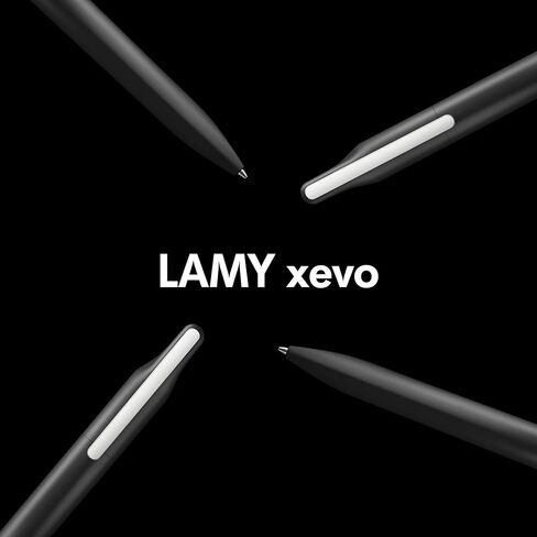 Lamy xevo black – balanced Ballpoint Pen with twist mechanism & line width M – triangular shape with metal clip – including large capacity refill M 16 in blue in Saudi Arabia