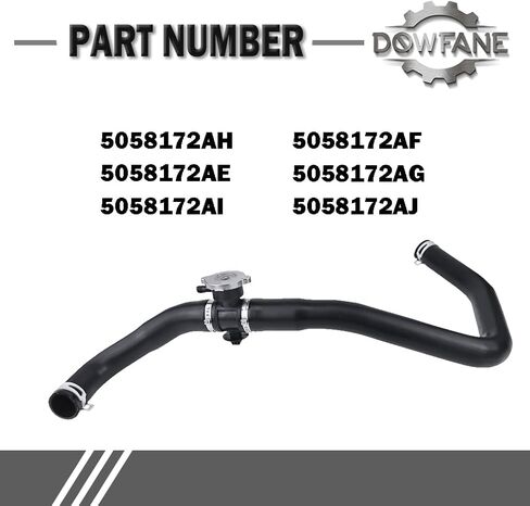 Upper Radiator Coolant Inlet Hose 5058172AH 5058172AE 5058172AI Compatible with Dodge Caliber Compatible with Jeep Compass 5058172AF 5058172AG 5058172AJ in Saudi Arabia
