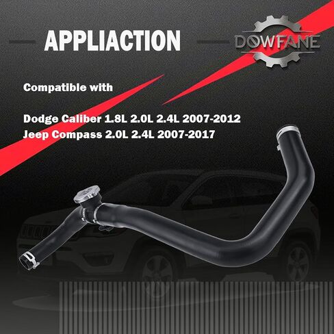 Upper Radiator Coolant Inlet Hose 5058172AH 5058172AE 5058172AI Compatible with Dodge Caliber Compatible with Jeep Compass 5058172AF 5058172AG 5058172AJ in Saudi Arabia