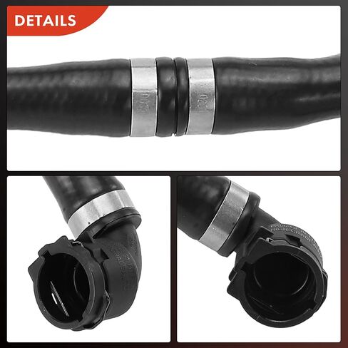 A-Premium Radiator Coolant Hose Compatible with BMW 535i 2010-2016, 535i xDrive 2010-2016, 535i GT 2010-2017, 535i GT xDrive 2011-2017, 740i 2011-2012, 740Li 2011-2012, Activehybrid 5 2012-2016, 3.0L in Saudi Arabia