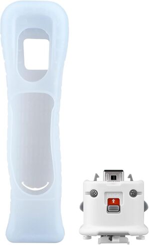 أوستنت موشن بلس موشن بلس + حافظة من السيليكون لجهاز التحكم عن بعد لجهاز نينتندو وي، اللون أبيض in Kuwait