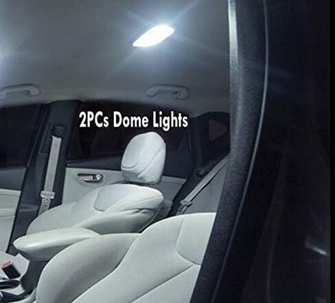 10Pc Canbus Error Free Super White 6000K Car Interior LED Light Kit Compatible for 2012-2018 Nissan Versa Equipped w/Advanced Computer system in Kuwait