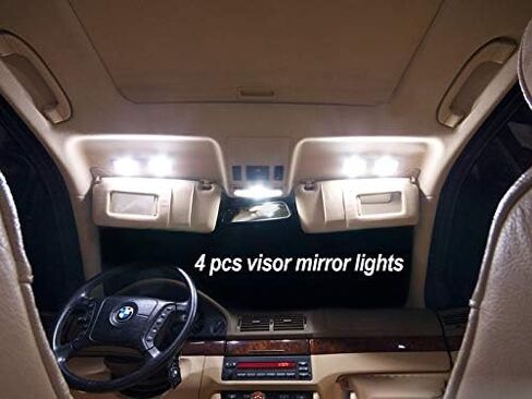 16Pc Canbus Error Free Super White 6000K Car Interior LED Light Kit Compatible with 2006-2008 BMW 750i/750Li Equipped w/Advanced Computer system in Kuwait