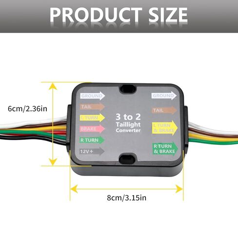 4-Way Flat Output Trailer Wiring Harness Kit Compatible with Jeep Cherokee 2019 2020 2021 2022 2023#56406 in Saudi Arabia
