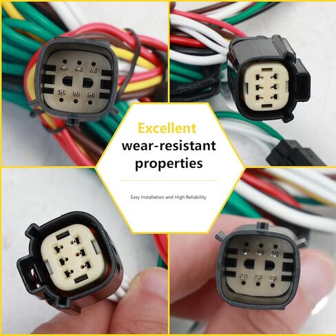 4-Way Flat Output Trailer Wiring Harness Kit Compatible with Jeep Cherokee 2019 2020 2021 2022 2023#56406 in Saudi Arabia
