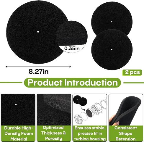 0524526A Air Filter Replacement for Capspray Turbine 75 95 105 115, Compatible Pre Filter Kit for HVLP Paint Sprayer, High-Density Foam Air Intake Filter, 2-Pack in Kuwait