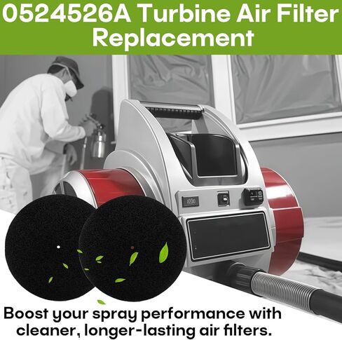 0524526A Air Filter Replacement for Capspray Turbine 75 95 105 115, Compatible Pre Filter Kit for HVLP Paint Sprayer, High-Density Foam Air Intake Filter, 2-Pack in Kuwait