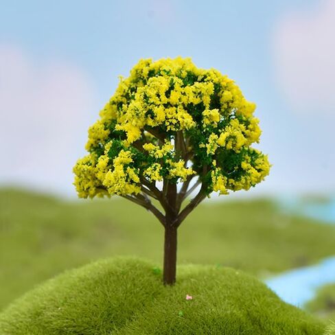 Fairy Artificial Tree Plant Ornament Miniature Garden Accessories, Garden Decoration for DIY Crafts Yard Outdoor Decor for Patio (Style4, 6.3x4.9x4.9cm) in Saudi Arabia