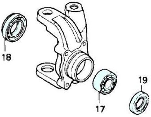 Precision Front Wheel Bearing Kits for Honda FourTrax & Rancher 91051-HC5-003, Left & Right, Quality Tested, Exact Fit, Low Friction, Corrosion Resistant, ATVPC in Kuwait