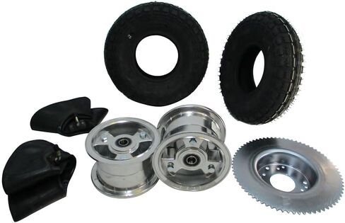 5" Tri-Star Wheel Package - Universal Tire - 72 Tooth Sprocket in Kuwait