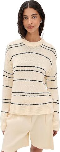 Vince Women's Variegated Stripe Crew Neck in Saudi Arabia