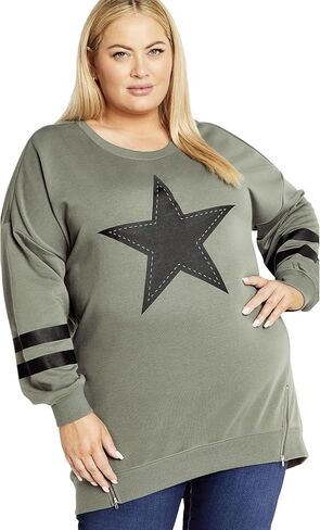 Avenue Women's Plus Size You're A Star Top in Saudi Arabia