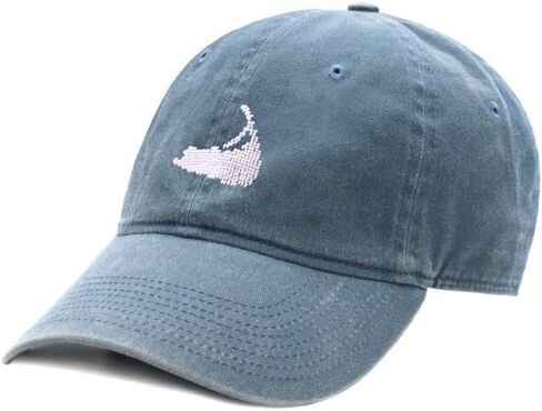 Smathers & Branson Nantucket Island Needlepoint Hat in Steel Blue in Kuwait