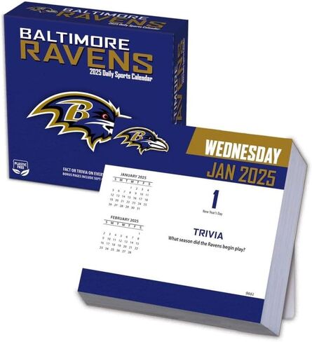 Turner Sports Baltimore Ravens 2025 Box Calendar (25998053030) in Saudi Arabia