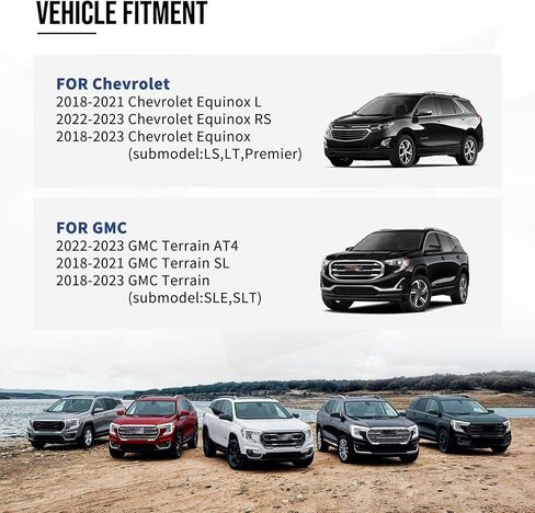 غطاء مرآة جانبية للركاب من الكروم متوافق مع 2018 2019 2020 2021 2022 2023 2024 Chevy Equinox&GMC Terrain، يستبدل 23406416، غطاء الجانب الأيمن (الكروم، الجانب الأيمن/الراكب) in Kuwait