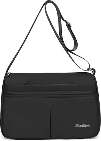 WITERY Crossboby Bags for Women Waterproof Multi-Pocket Nylon Crossboby Purse Medium Purses Shoulder Handbags Pocketbooks in Kuwait