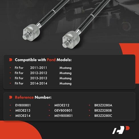 A-Premium 2 x Front Inner Tie Rod Ends, Compatible with Ford Mustang 2011 2012 2013 2014 in Saudi Arabia