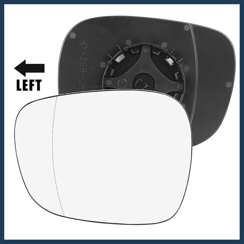 for BMW X3 11-14 Wide Angle Mirror Glass Heated with Backing Plate Driver Left Side Rearview Mirror Glass in Saudi Arabia