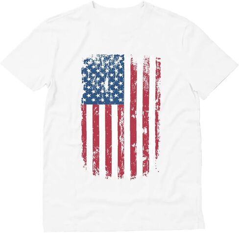 Tstars Distressed American Flag Shirt for Men | Patriotic USA 'Merica Tee - 4th of July & Memorial Day Gift Idea in Saudi Arabia