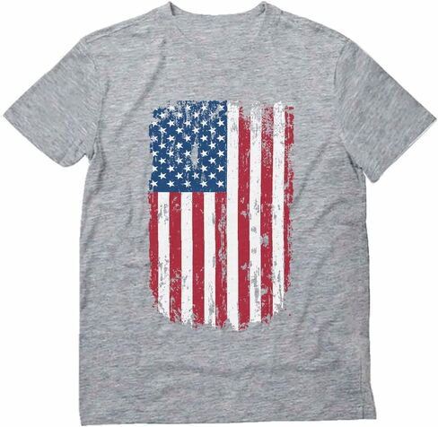 Tstars Distressed American Flag Shirt for Men | Patriotic USA 'Merica Tee - 4th of July & Memorial Day Gift Idea in Saudi Arabia