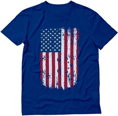 Tstars Distressed American Flag Shirt for Men | Patriotic USA 'Merica Tee - 4th of July & Memorial Day Gift Idea in Saudi Arabia