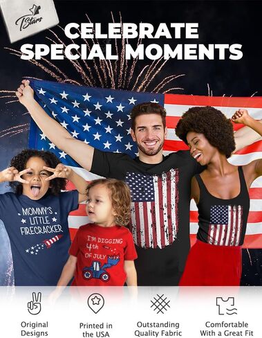 Tstars Distressed American Flag Shirt for Men | Patriotic USA 'Merica Tee - 4th of July & Memorial Day Gift Idea in Saudi Arabia