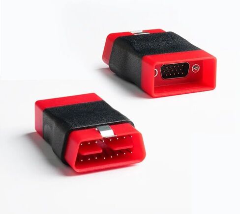 محول موصل OBD2 باللون الأحمر الأصلي لـ DBScar 7 وSmartLink - واجهة تشخيصية من 16 دبوسًا إلى 7 دبوس - قطعة غيار OEM لسيارة Audi VW Volvo in Saudi Arabia