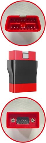 محول موصل OBD2 باللون الأحمر الأصلي لـ DBScar 7 وSmartLink - واجهة تشخيصية من 16 دبوسًا إلى 7 دبوس - قطعة غيار OEM لسيارة Audi VW Volvo in Saudi Arabia