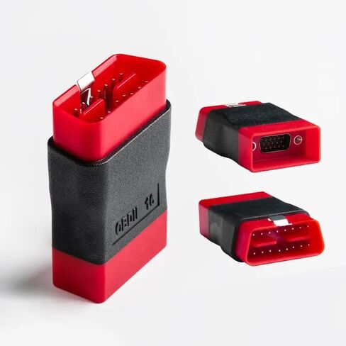محول موصل OBD2 باللون الأحمر الأصلي لـ DBScar 7 وSmartLink - واجهة تشخيصية من 16 دبوسًا إلى 7 دبوس - قطعة غيار OEM لسيارة Audi VW Volvo in Saudi Arabia