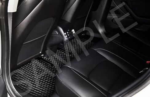 TOUGHPRO Floor Mats 1st + 2nd + 3rd Row for Cadillac Escalade 2nd Row Bucket All Weather (Made in USA) Black Rubber 2007 2008 2009 2010 2011 2012 2013 2014 in Kuwait