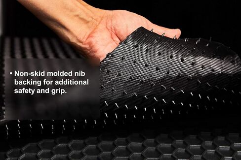 TOUGHPRO Floor Mats 1st + 2nd + 3rd Row for Cadillac Escalade 2nd Row Bucket All Weather (Made in USA) Black Rubber 2007 2008 2009 2010 2011 2012 2013 2014 in Kuwait