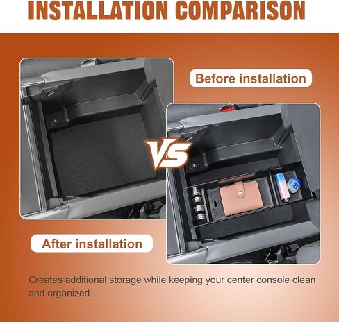 TACOBRO Center Console Organizer Compatible with Ford F150 Accessories 2024 2025 2026 & F150 Lightning,Center Console Tray for F-150 Interior Accessories, Work Great with The OEM Tray-(Only One Tray) in Saudi Arabia
