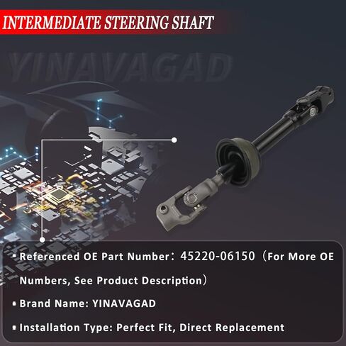45220-06150 Intermediate Steering Column Shaft Compatible with Toyota Camry 2.5L 2012-2017, for Toyota Avalon 2.5L 3.5L 2013-2018, Replace OE# 4522006150 425453 in Kuwait