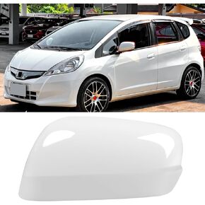 OWITAI متوافق مع غطاء مرآة الجانب الأيمن للراكب Honda Fit/Jazz 2009 2010 2011 2012 2013، استبدال غطاء مرآة الرؤية الخلفية للباب الأبيض بدون ضوء إشارة الانعطاف للملاءمة/الجاز in Kuwait