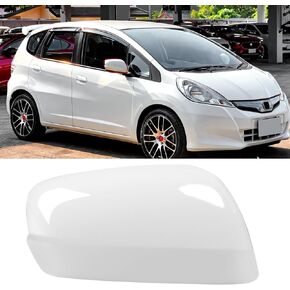 OWITAI Compatible with Honda Fit/Jazz Right Passenger Side Mirror Cap Cover 2009 2010 2011 2012 2013, White Door Rearview Mirror Cover Replacement Without Turn Signal Light for Fit/Jazz in Kuwait
