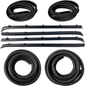 Front Door Window Molding Rubber Felt Seal Trim Seal Weather Strip Kit Fit for Jimmy Chevy C10 C20 C30 K10 K20 K30 GMC C1500 C2500 C3500 K1500 K2500 K3500 Blazer Suburban V1500 R1500 Truck in Kuwait