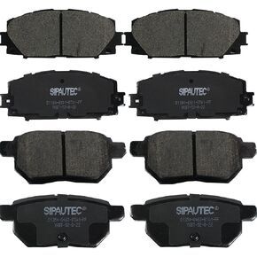 SIPAUTEC-8pcs Ceramic Brake Pads Replacement for (2010-2020 Toyota Prius), (2017 2018 2019 Toyota Prius Prime),(for 2012 2013 2014 2015 Toyota Prius Plug-In) in Kuwait